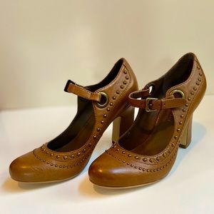 Brown Studded Pumps - Size 6 - New